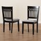 Baxton Studio Genesis Modern Grey Fabric and Dark Brown Finished Wood 2-Piece Dining Chair Set 230-2PC-13190-ZORO - alternate 6